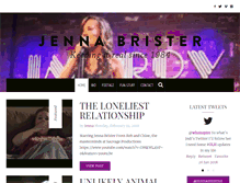 Tablet Screenshot of jennabrister.com